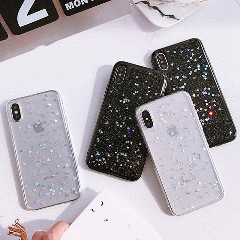 Case Anti-Shock Gliter para iPhone